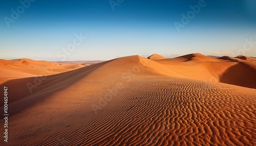 Sand dunes in the desert