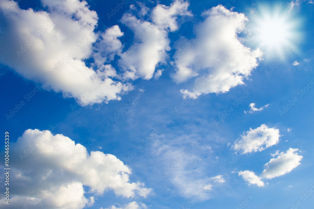 blue sky white clouds on nature summer weather background blue sky white clouds on nature summer weather background