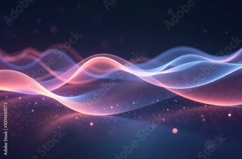 Multicolored abstract 3d background. Technology futuristic background. Trendy colors.