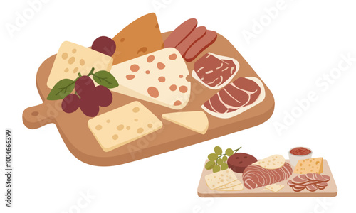 Soppressata and Prosciutto Charcuterie Board with Cheese and Olives