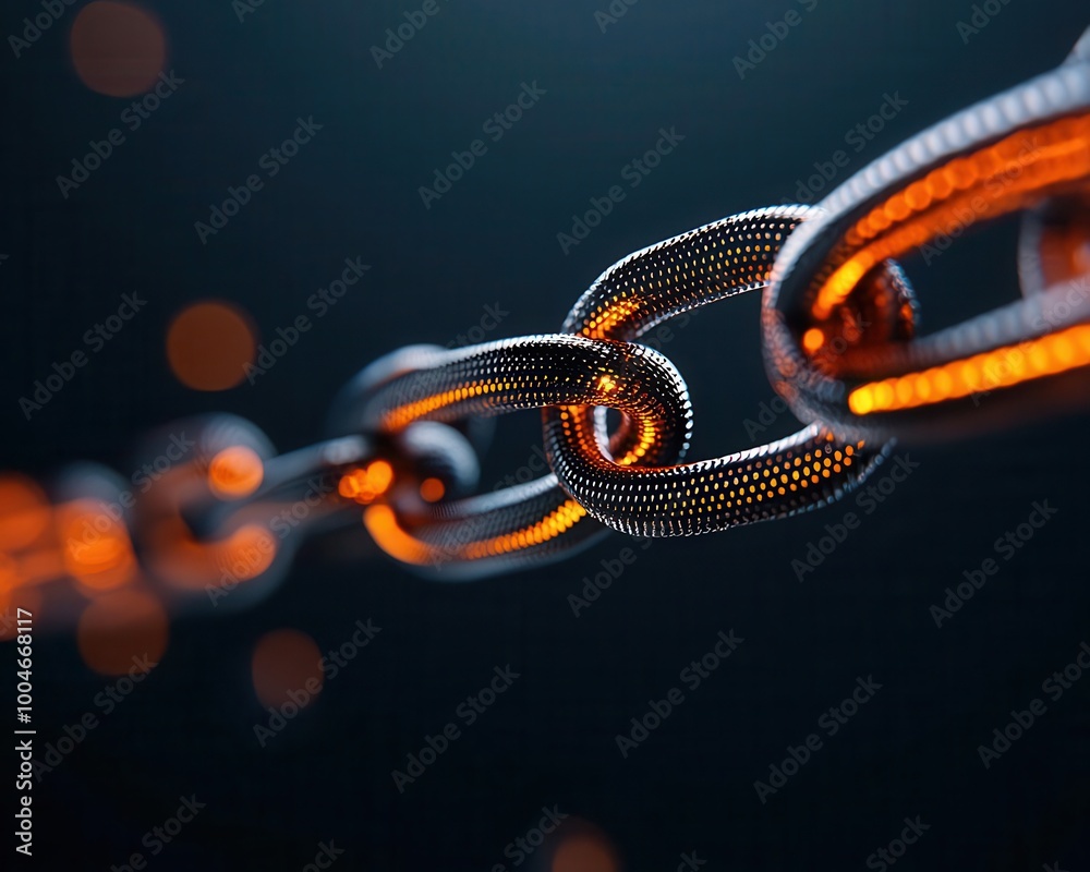 Obraz premium Decentralized blockchain ecosystem for digital identity verification and authentication, Blockchain identity ecosystem, Secure, decentralized, innovative