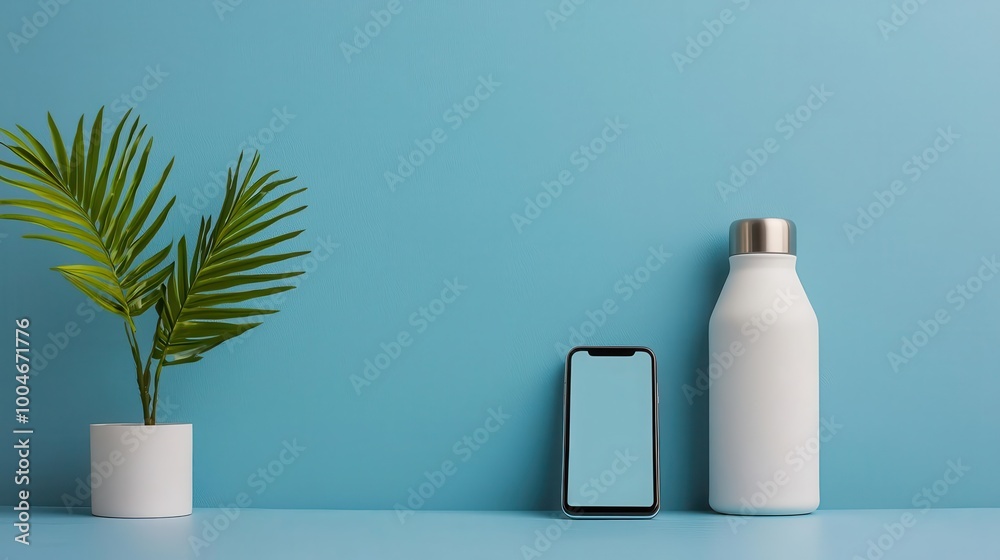 Smart water bottle with hydration tracking app integration, helping maintain daily hydration goals, Hydration goal smart bottle, Connected, modern, tech-savvy Smart water bottle with hydration tracking app integration, helping maintain daily hydration goals, Hydration goal smart bottle, Connected, modern, tech-savvy