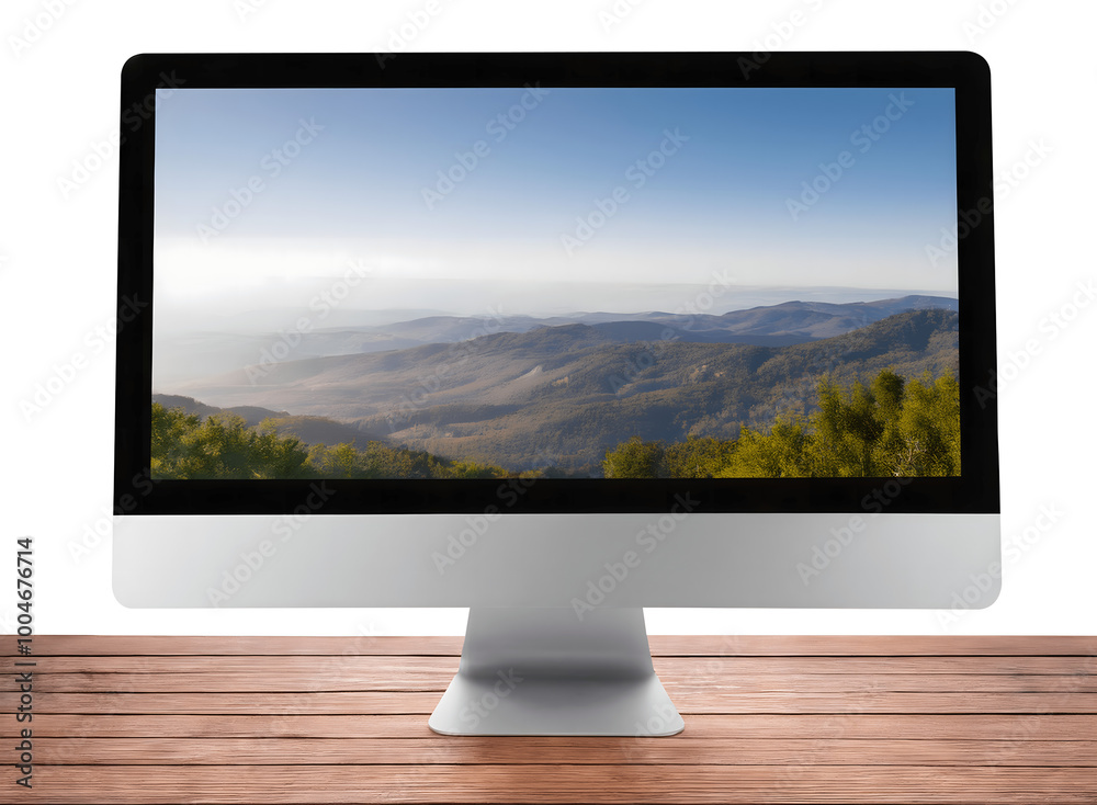 Fototapeta premium lcd tv and monitor transparent background