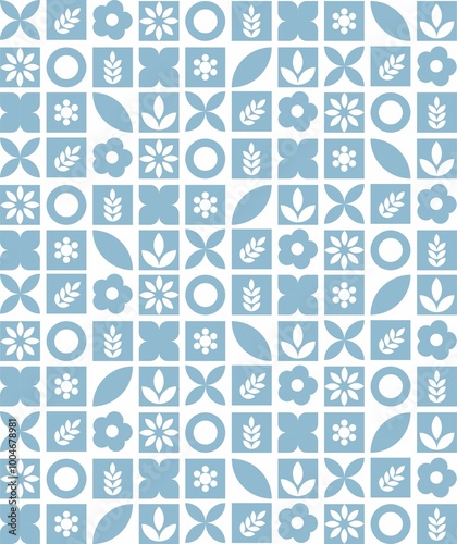 Floral pattern frame badges with leaves