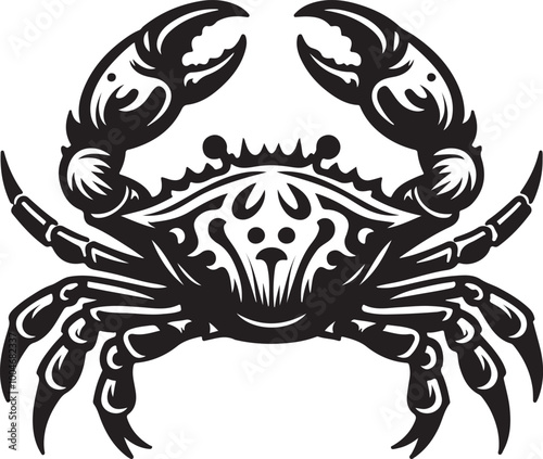 Wallpaper Mural Crab silhouette vector art illustration Torontodigital.ca