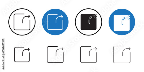 External link icon Thin line art collection