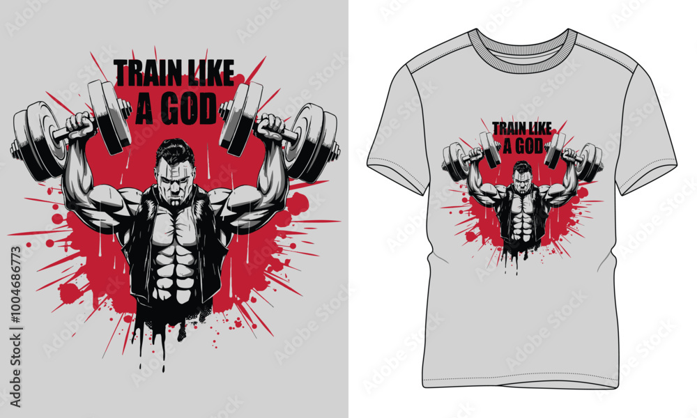 Train like a god - Fitness typography vector T-shirt design. motivational and inscription quotes.
perfect for print item and bags, posters, cards. isolated on black background. Train like a god - Fitness typography vector T-shirt design. motivational and inscription quotes.
perfect for print item and bags, posters, cards. isolated on black background.