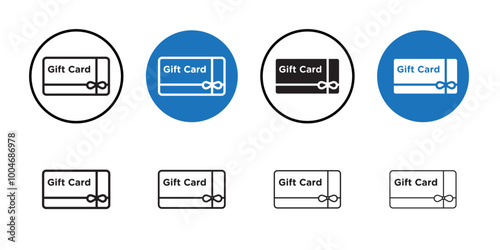 Free Download Gift card icon Thin line art collection - GFXLoad