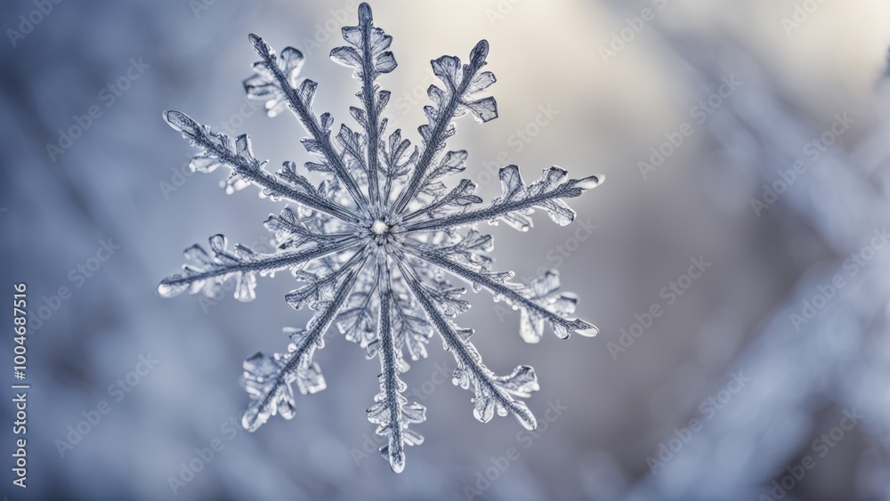 Snowflake, macro Snowflake, macro