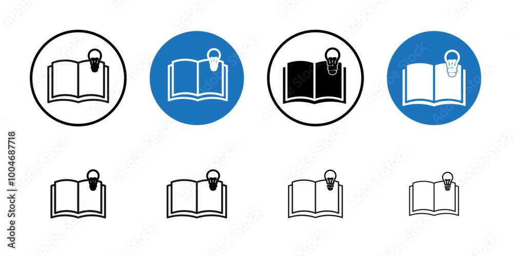 Knowledge icon Thin line art collection Knowledge icon Thin line art collection