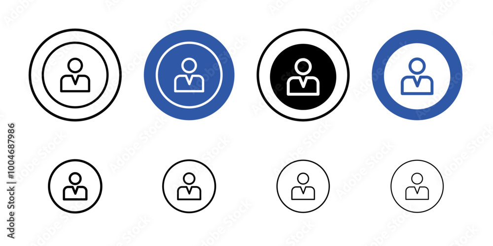 Login icon Thin line art collection Login icon Thin line art collection