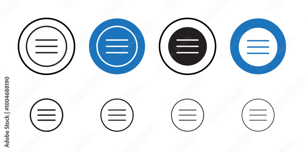 Menu icon Thin line art collection Menu icon Thin line art collection