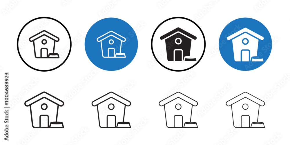 Pet House icon Thin line art collection Pet House icon Thin line art collection