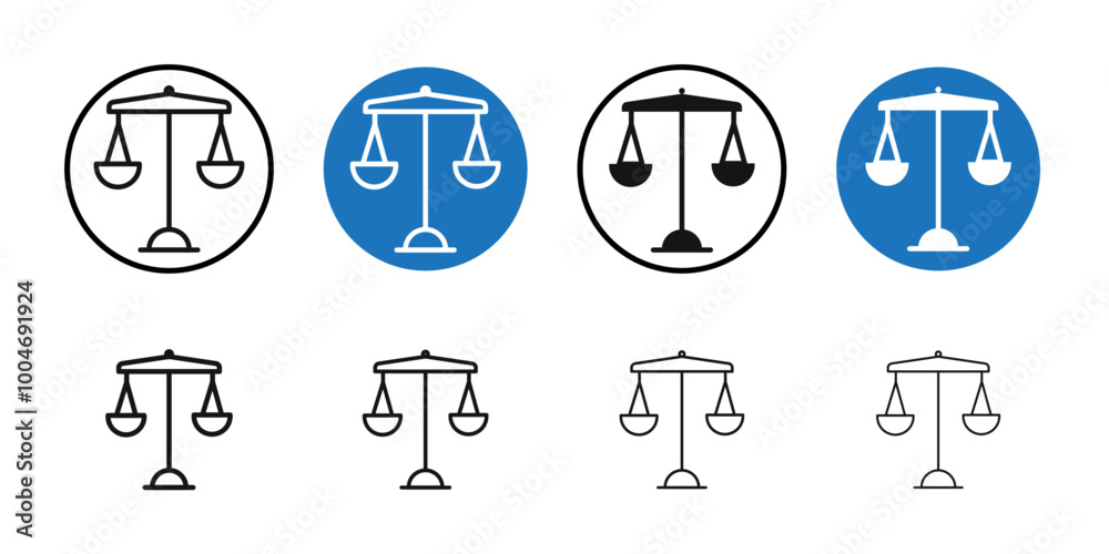 Scale icon Thin line art collection Scale icon Thin line art collection