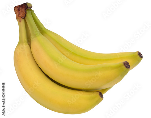 banany na przezroczystym tle, png, banan ze skórką, kiść	