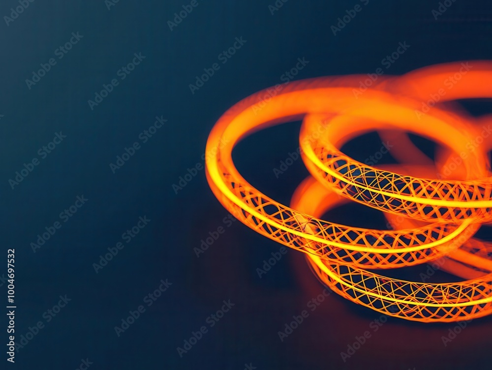 Series of glowing rings forming integral symbols, suspended in a futuristic black void, Elegant math forms, Minimalist calculus design Series of glowing rings forming integral symbols, suspended in a futuristic black void, Elegant math forms, Minimalist calculus design