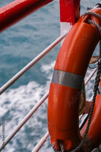 life buoy on the boat