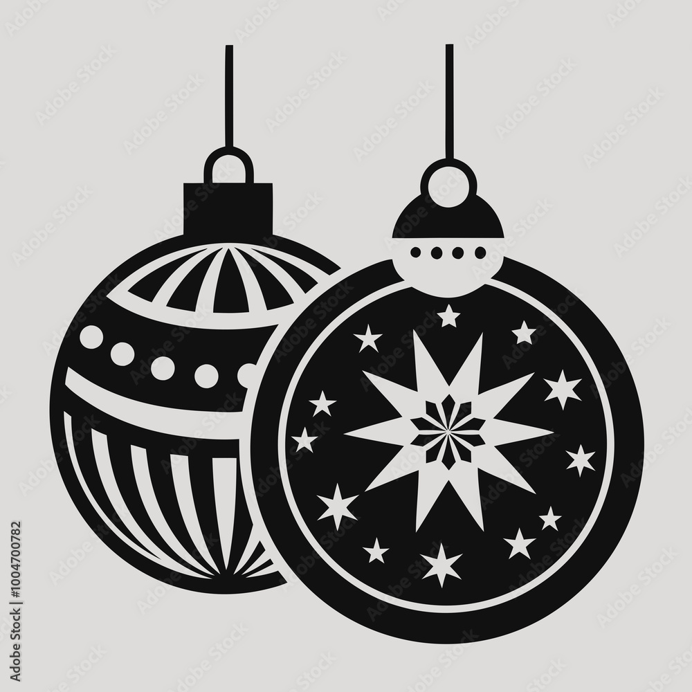 Christmas ball, christmas vector, Christmas bauble ornaments silhouette vector Christmas ball, christmas vector, Christmas bauble ornaments silhouette vector