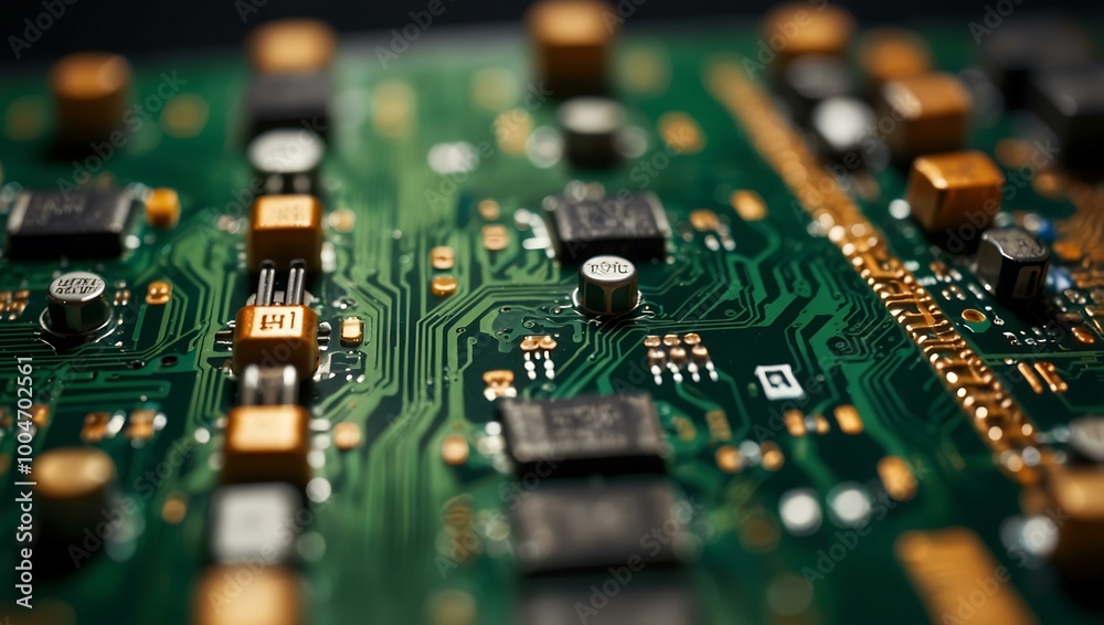 Macro shot of a circuit board. Macro shot of a circuit board.