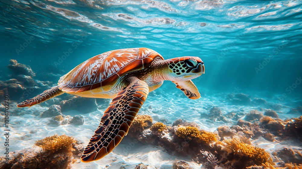 Fototapeta premium pollution to marine life
