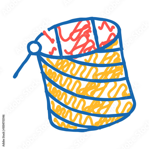 frameless kite flying doodle icon sketch vector. frameless kite flying sign. isolated symbol illustration