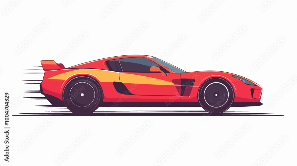 Illustration of a sports car. Supercar. Illustration of a sports car. Supercar.