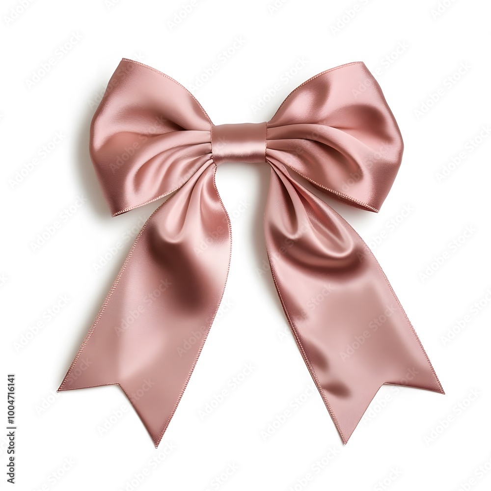 Elegant pink satin bow Elegant pink satin bow