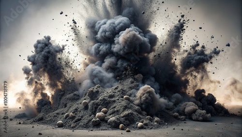 charcoal dust Footage 4k