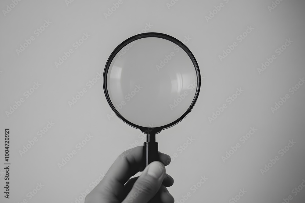 magnifying glass in hand magnifying glass in hand