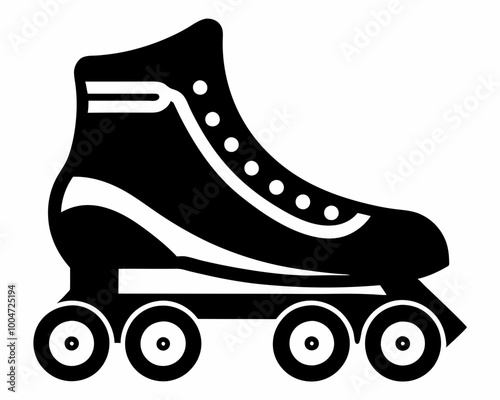 Scooter, Hoverboard, Skateboard, Roller skate silhouette,Roller blades vector,Roller Skate silhouette vector icon