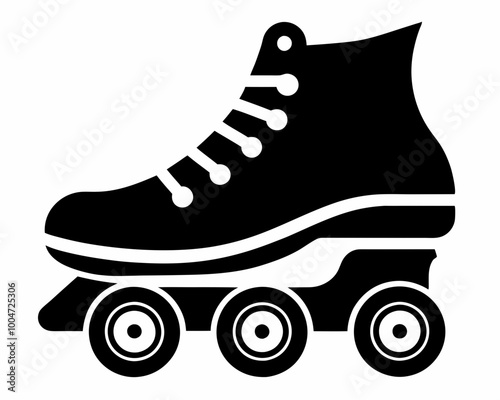 Scooter, Hoverboard, Skateboard, Roller skate silhouette,Roller blades vector,Roller Skate silhouette vector icon