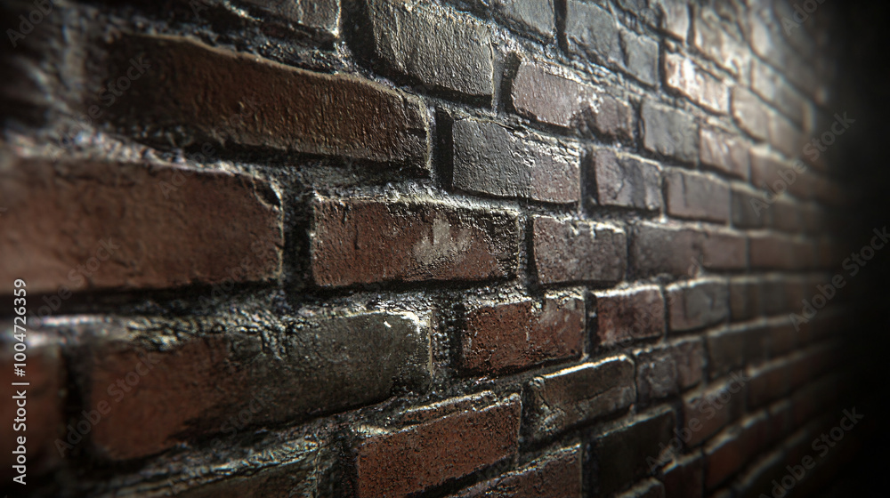 A dynamic brick wall texture, ideal for urban and industrial designs.