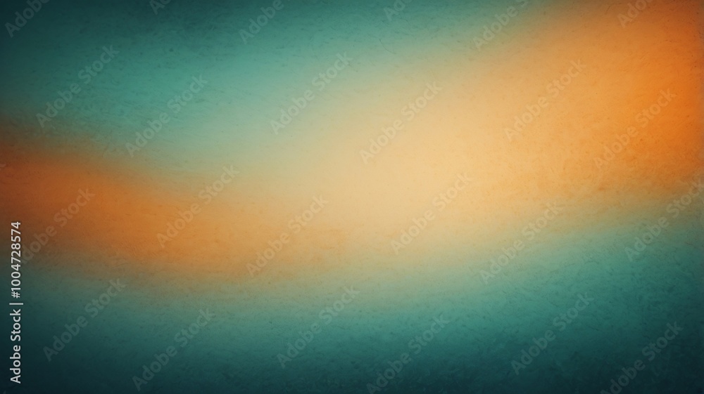 Teal green orange beige grainy gradient background Teal green orange beige grainy gradient background