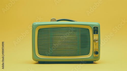 Retro Doo-Wop Radio with Soft Pastel Colors