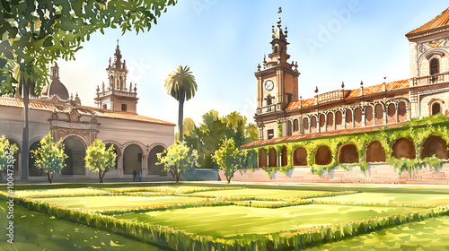 Vibrant Pastels Illustrating Guadalajara