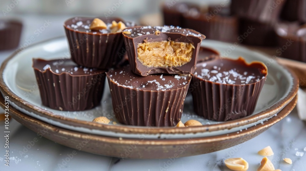 plate of keto peanut butter cups in National Keto Day, Homemade Chocolate Peanut Butter Cups, plate of keto peanut butter cups in National Keto Day, Homemade Chocolate Peanut Butter Cups,