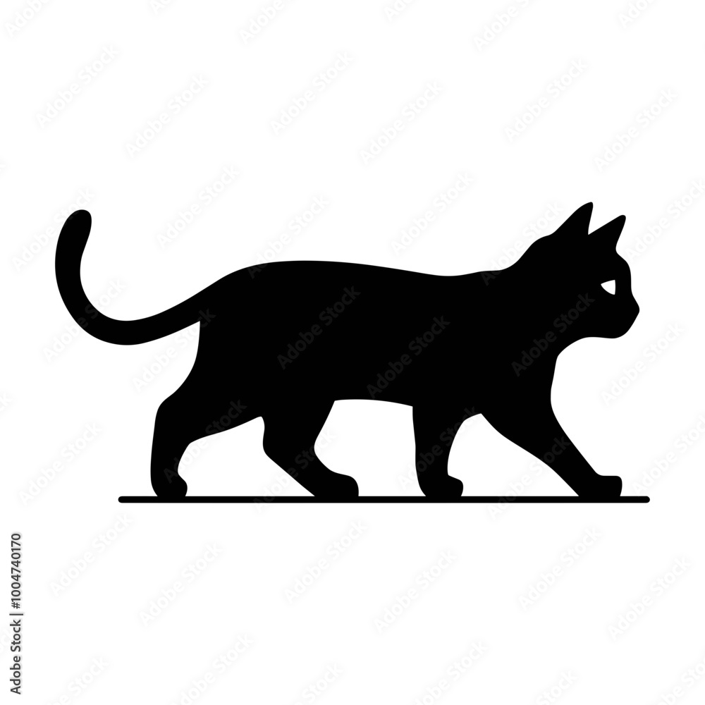 Black Cat Walking Black Cat Walking