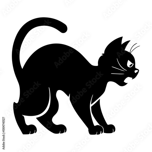 Black Cat Hissing