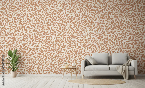  Fondo Floral en Tonos Pastel - Decoración De Interiores para Sala de Estar
