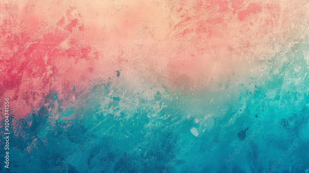 Naklejka premium grainy gradient background teal orange read blue