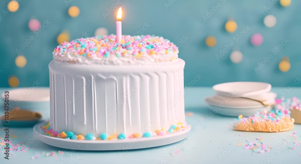 birthday cupcake with candles
