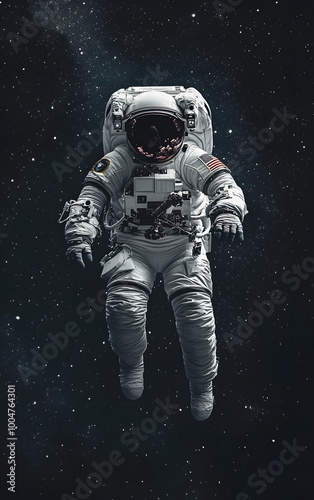 astronaut floating in space