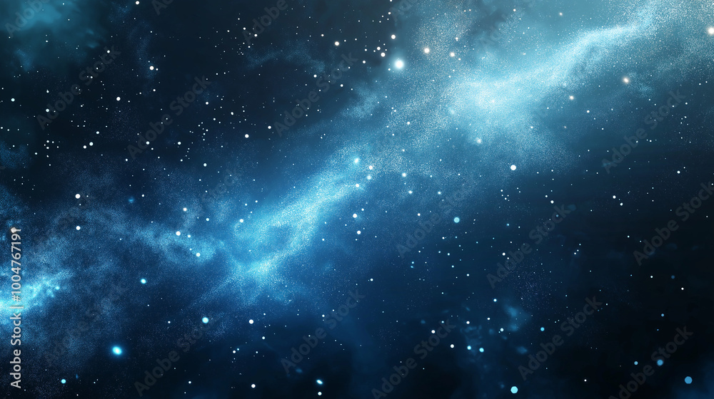Starry night sky with a glowing nebula and countless bright stars scattered across the cosmos, representing the vastness of the universe and the mysteries of outer space, perfect for astronomy. Starry night sky with a glowing nebula and countless bright stars scattered across the cosmos, representing the vastness of the universe and the mysteries of outer space, perfect for astronomy.