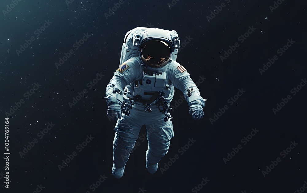 Astronaut floating in space Astronaut floating in space