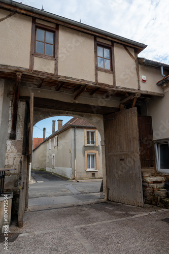 Visit of old champagne grower and producent in grand cru small village Ambonnay, Champagne, France. Old equipment, vintage objects photo