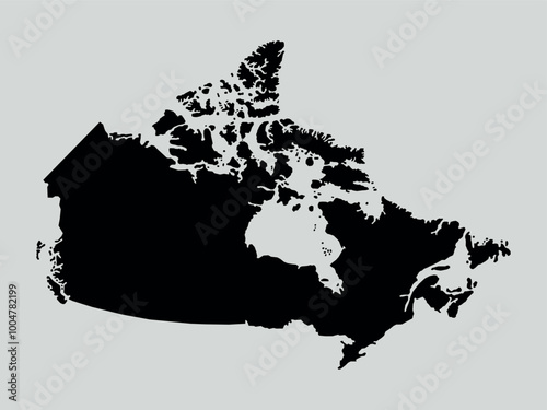 canada map isolated on white background. Map of canada. Vector illustration