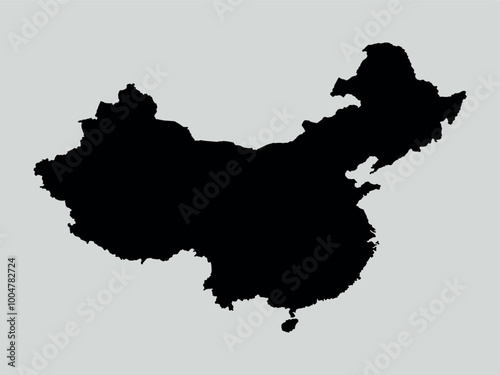 china map isolated on white background. Map of china. Vector illustration