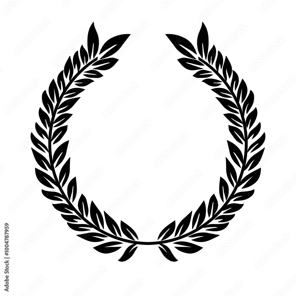 Black circle of wheat ear on white background. Agriculture wheat logo template. Frame with leaves victory. hand drawn. Not AI, Vector illustration. Black circle of wheat ear on white background. Agriculture wheat logo template. Frame with leaves victory. hand drawn. Not AI, Vector illustration.