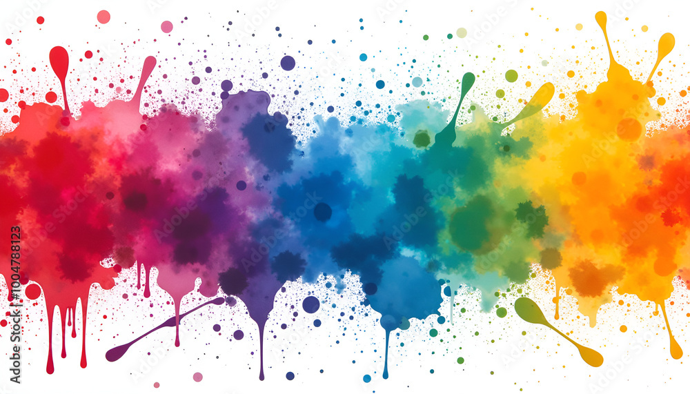 Fototapeta premium Colorful paint splash abstract background for artistic design projects
