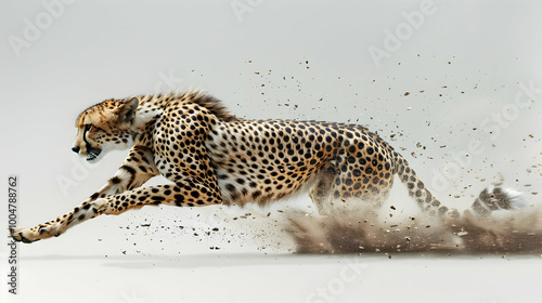 Cheetah Running at Full Speed